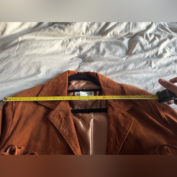 Cowboy Club Brown Fringe Suede Leather Jacket - Picture 4 of 7